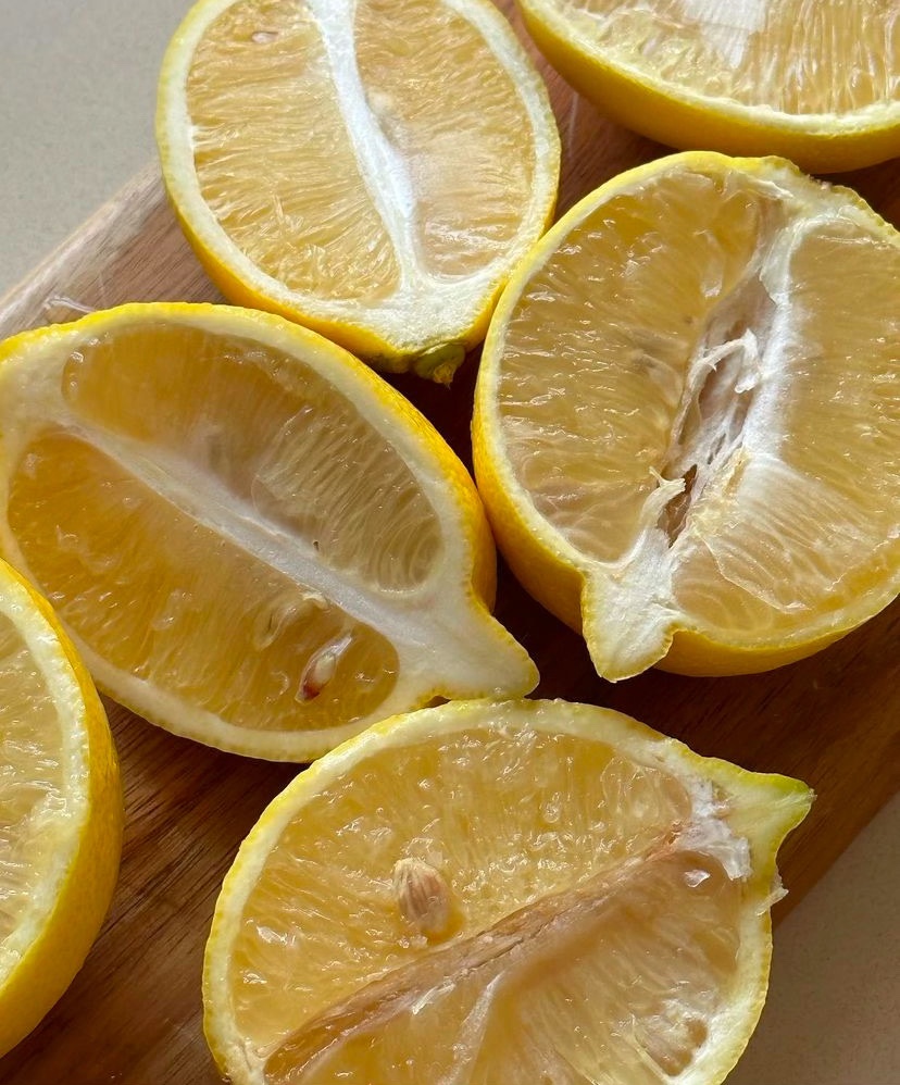 cluster of halved lemons